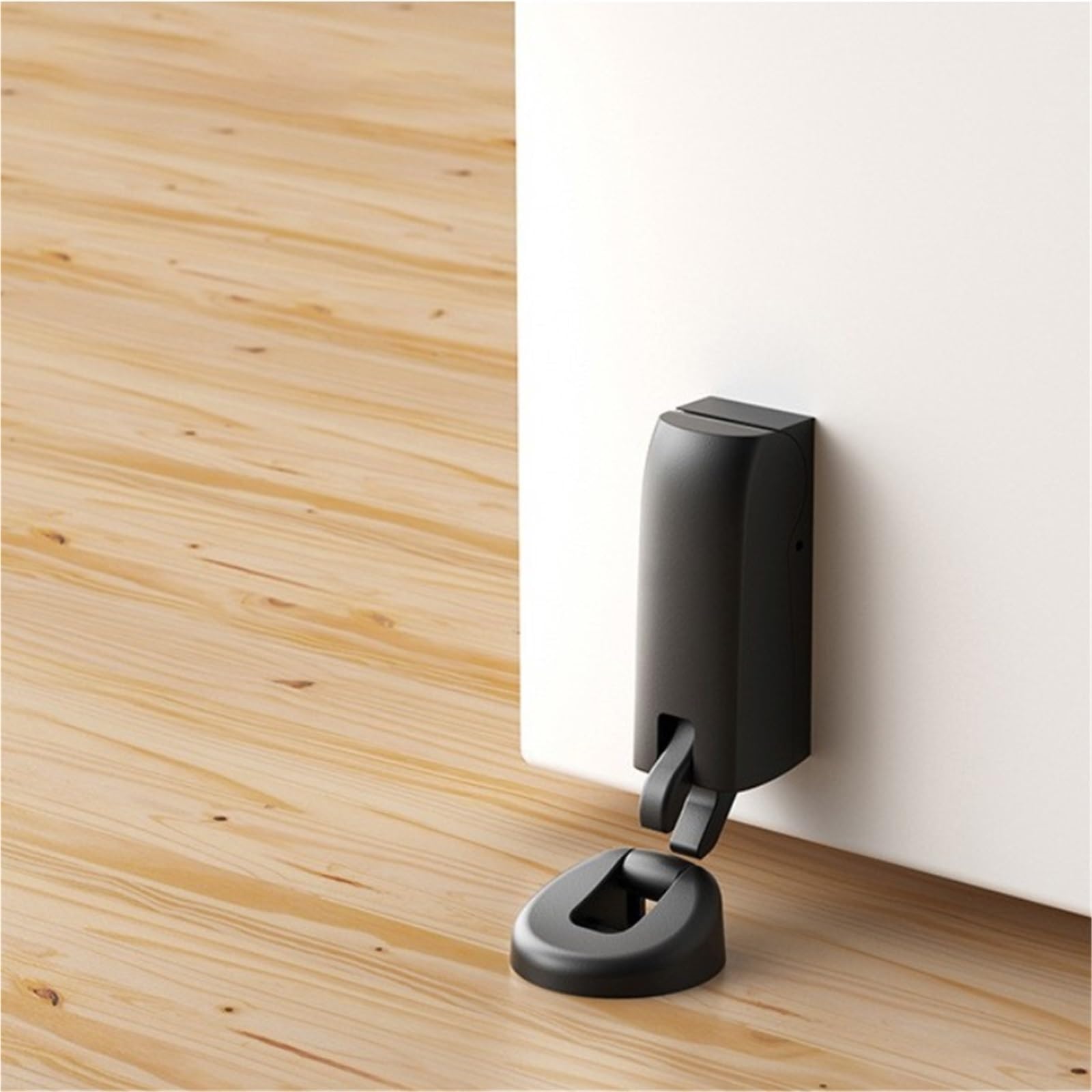 Luercher Nero Door Stop Door Stops 1 Pack Soft Door Stoppers For Wall And Floor Mounting Keep Doors Open Hydraulic Stop Slow Doorstop(Nero)
