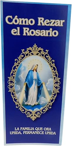 Miniatura 3 de Westmon Works Como Rezar El Rosario Catolico en Español How to Pray the Rosary Set - Juego de cuentas acrílicas con crucifijo de metal e incluye