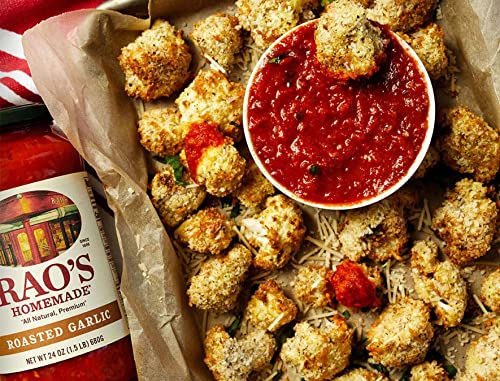 Rao's Homemade Roasted Garlic Tomato Sauce, 24 Oz, Tomato Sauce, All Purpose , Keto Friendly Pasta Sauce, Premium Quality Tomatoes From Italy And Garlic #TOP3