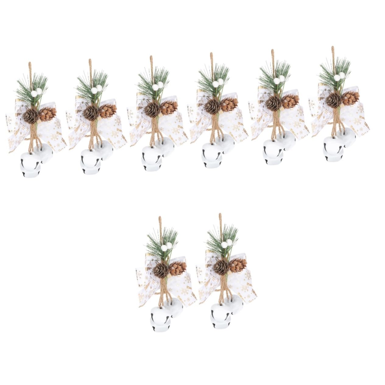 PRETYZOOM 4 Set Di Campane Di Natale Pendenti Ornamenti Natalizi Decorazioni Per Albero Di Natale Casa Festiva 2 Pezzi * 4