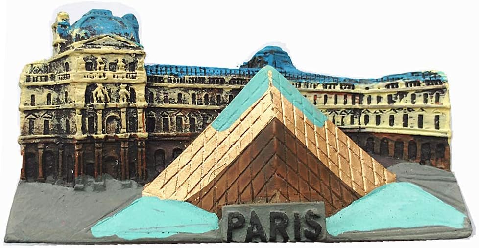The Louvre Museum Paris France 3D Fridge Magnet Travel Souvenir Gift Home & Kitchen decor magnetic sticker Louvre Paris Refrigerator Magnet