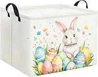 Vista 19 de HIYAGON - Cesta de Animales del Bosque Rectangular, Cesta de Almacenamiento para Bebé, Caja Organizadora de Almacenamiento, Caja de Decoración