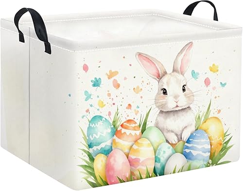 Miniatura 22 de HIYAGON - Cesta de Animales del Bosque Rectangular, Cesta de Almacenamiento para Bebé, Caja Organizadora de Almacenamiento, Caja de Decoración para