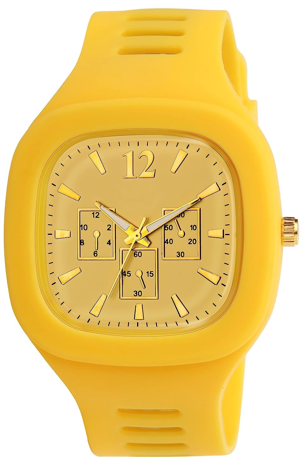 Samarth Deals Square Dial Silicone Strap Stylish Designer Analog Watch - for Boys & Men - 1pcs (B0CBYM5KZV) Amazon Price History, Amazon Price Tracker