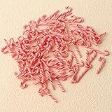 DAHI 100pcs MINI Zuckerstangen Deko, Weihnachtsbaumschmuck DIY Mini Weihnachten Anhänger Weihnachten Hängend Ornamente für Weihnachtsbaum, Weihnachts Themenparty, Heimdekoration (B-red)