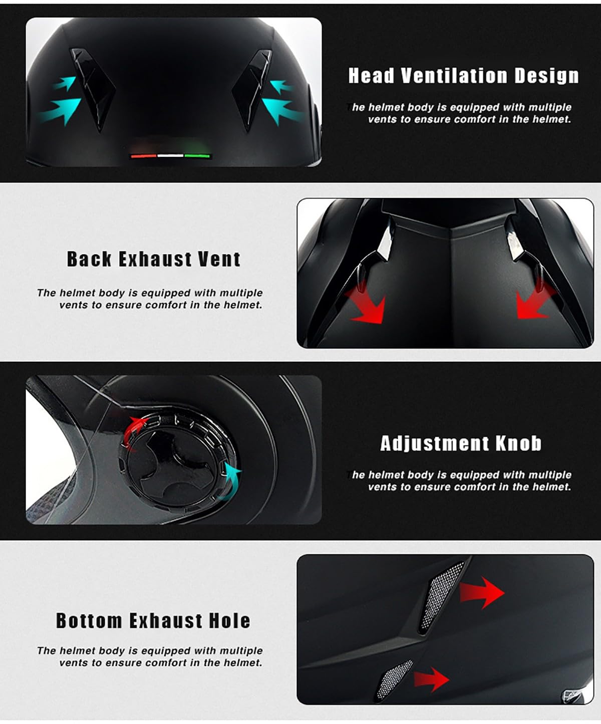 Casco Abierto Casco Bluetooth Jet, Casco De Motocicleta Medio Cascos