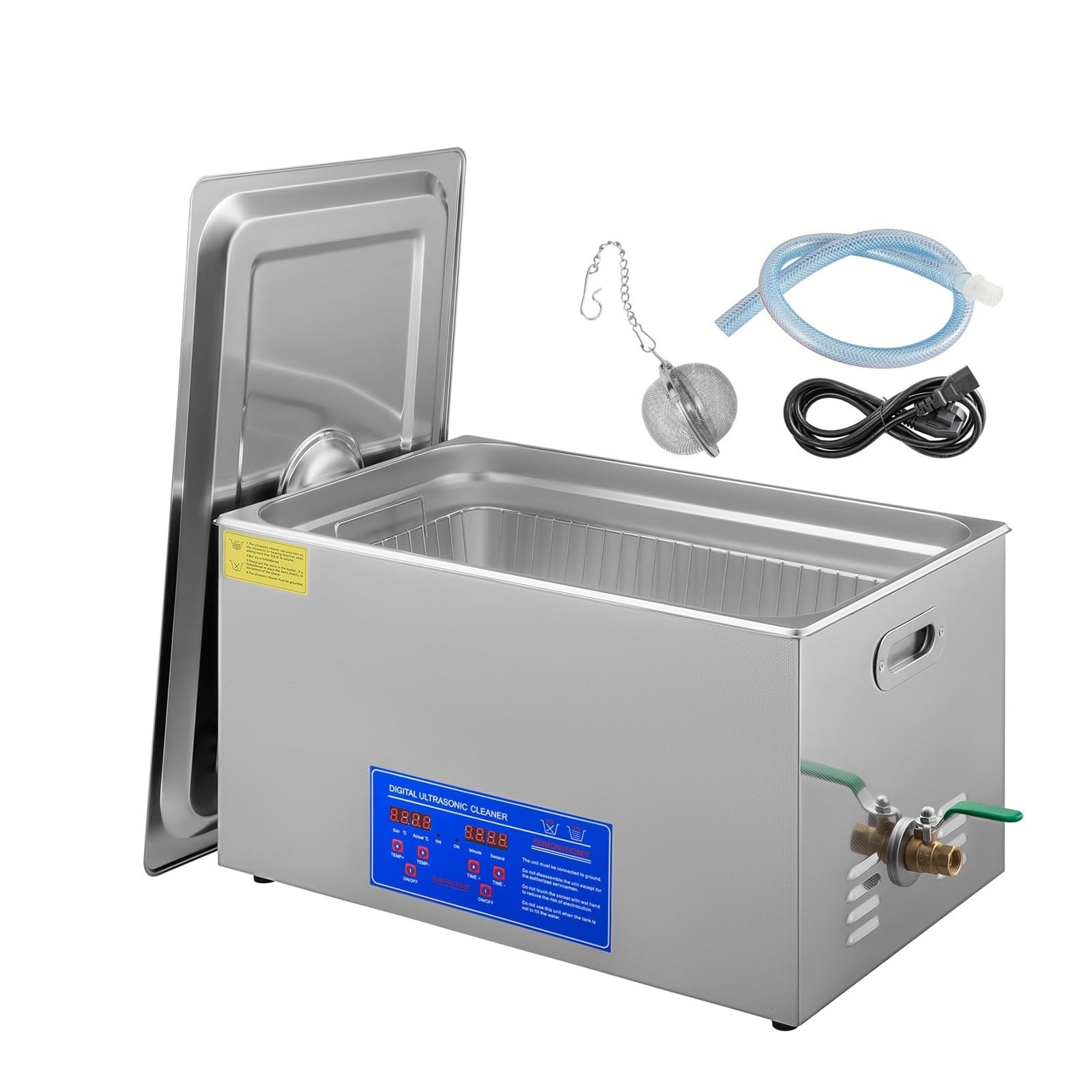 180W Myjka Ultradźwiękowa 6L Zegar Cyfrowy Wanna Ze Stali Nierdzewnej Biżuteria Okulary Zegarek Maszyna Do Czyszczenia
