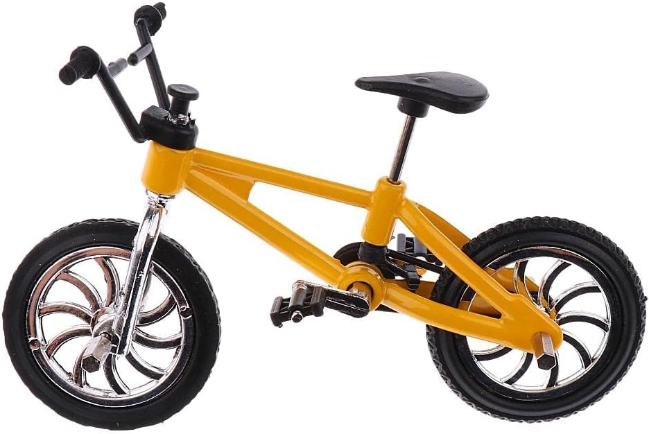 Alloy Mountain Bike Model Mini Finger Bike Bicycle Cool Boy Toy Gift Yellow