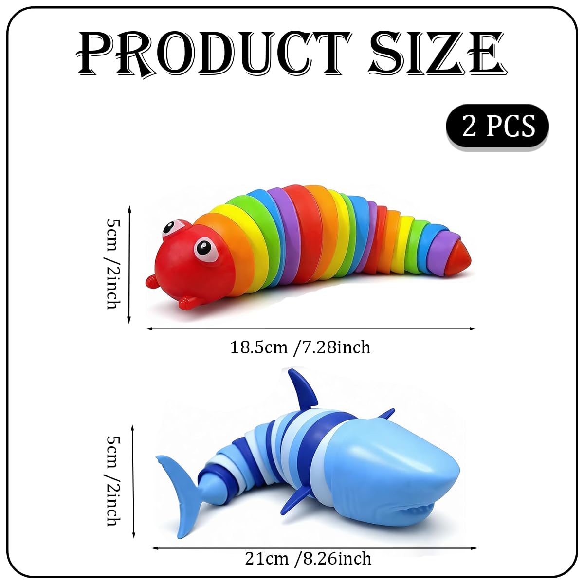 Trevixor 2PCS Stress Relief Colorful Lobster Set,Caterpillar Set Style - Image 2
