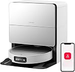 roborock Saros 10 Robot Vacuum and Mop, 22,000Pa Suction, 3.14-inch Ultra Thin, Auto Detachable Mop, AI Obstacle Avoidance, Auto Detergent Dispenser, Hot Water Mop & Dock Self Cleaning, Pet Friendly