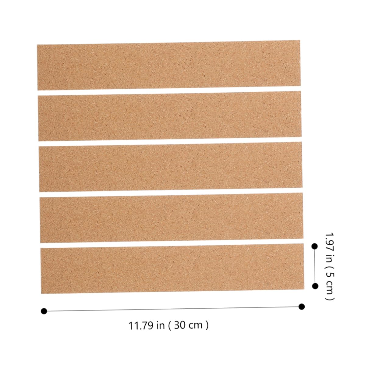 ARTIBETTER 10 Pack Natural Cork Bulletin Board Strips Frameless Memo Board Cork Strips for Wall Self-Adhesive for Office Home School DIY Decor