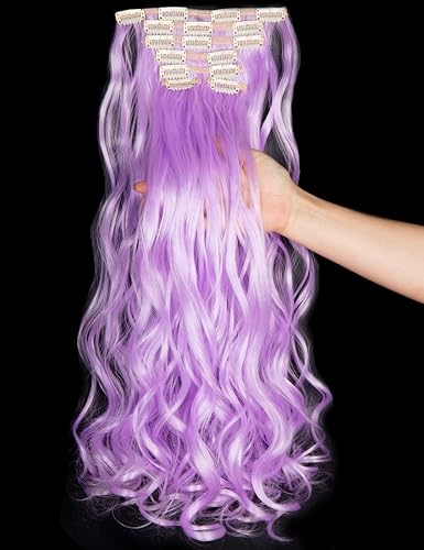 Miniatura 9 de 35días entrega 7 piezas 16clips 2324" de grosor Encrespado lacio cabeza completa Extensiones de Pelo de trama doble con clip 20colores