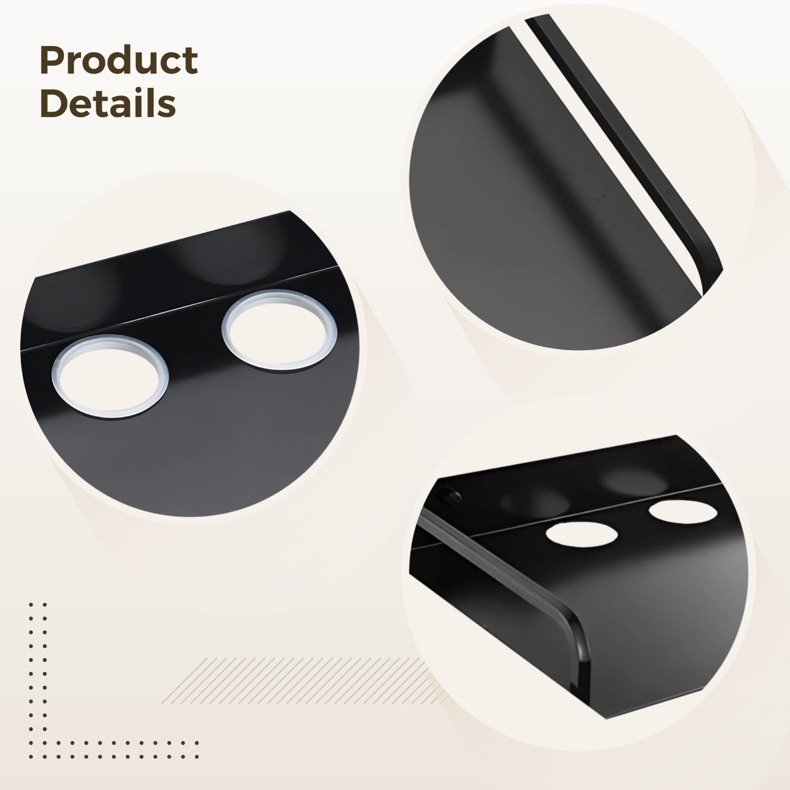 Étagère murale flottante pour routeur, support TV flottant, rangement pour Wifi et électronique avec design de câble 33 x 24 cm
