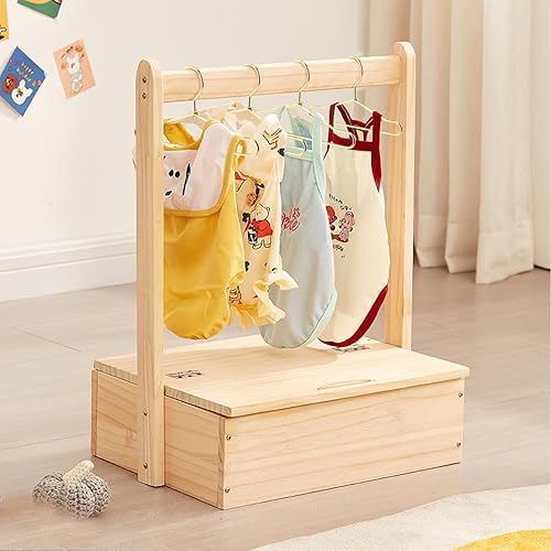 Miniatura 8 de Perchas de ropa para muñecas metal dorado, 10 unidades, 2.6 in, para organizar y exhibir ropa de muñecas en miniatura en armarios de casas de