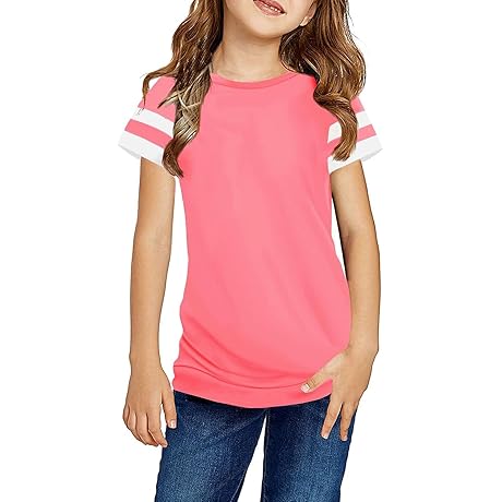 Girls Fashion Tops: Unleash Style and Comfort with Our Striped Color Block Tunic Tops