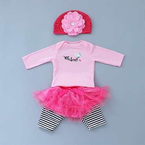 Miniatura 7 de Ropa de muñecas Reborn de 22 pulgadas, accesorios de traje de león, juego de 5 piezas para muñecas Reborn de 17 a 22 pulgadas, conjunto de ropa para