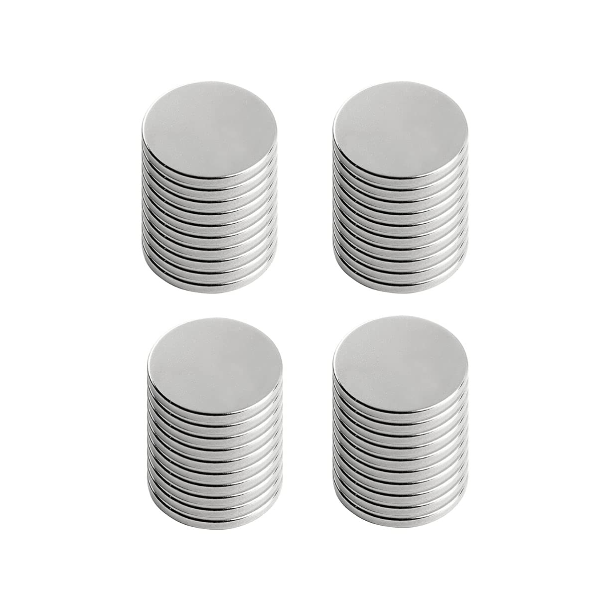 40 PCS Strong Neodymium Disc Magnets - Powerful N48 Permanent Rare Earth Magnets, 0.75 inch x 0.06 inch/19 x 1.5 mm