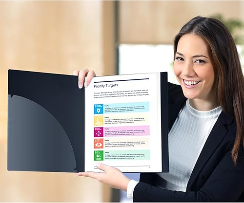 Miniatura 8 de Dunwell Carpeta con fundas de plástico, 12 bolsillos encuadernados con fundas transparentes, muestra 24 páginas de 8.5 x 11 pulgadas (21.59 x 27.94