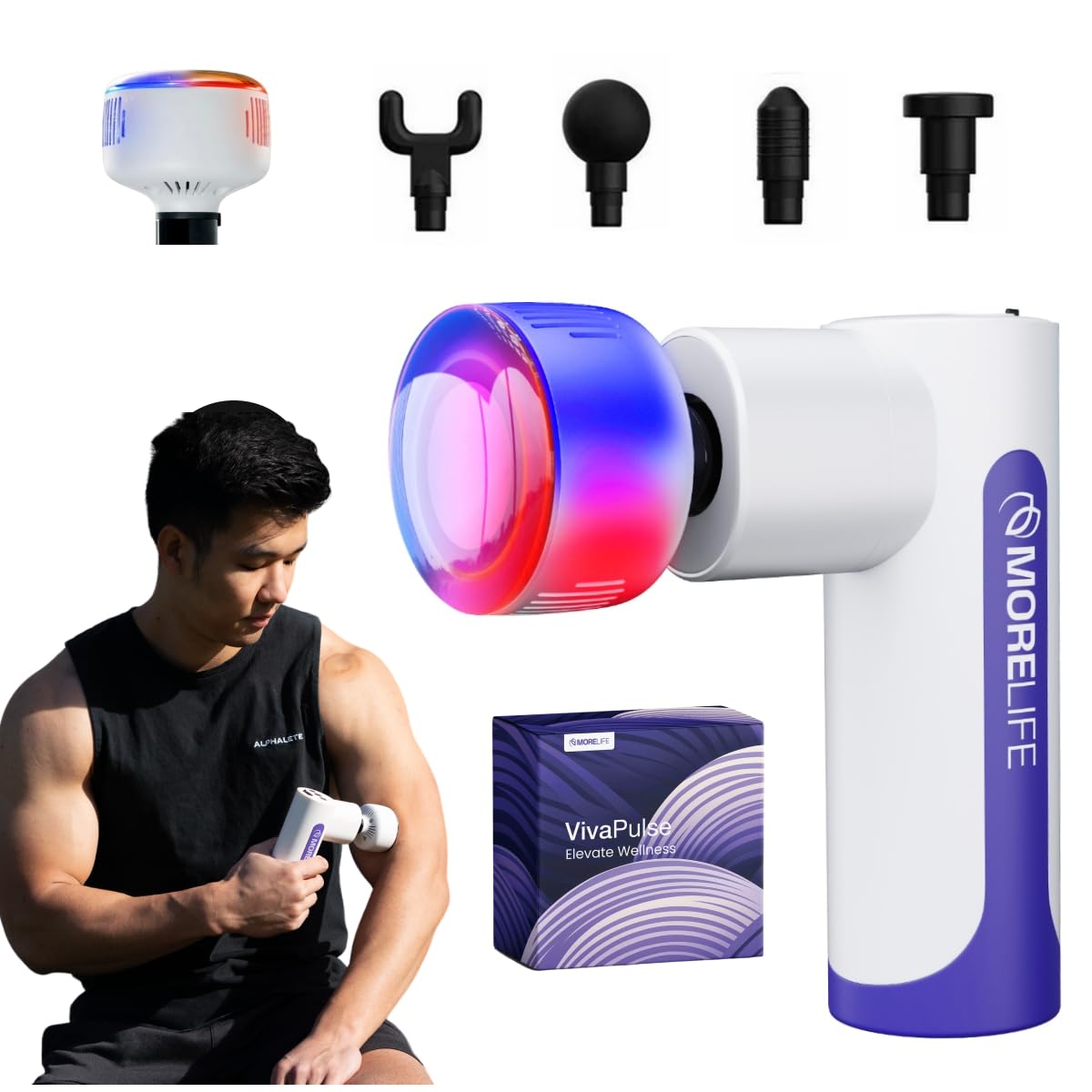 Buy MORELIFEVivaPulse Advanced Deep Tissue Massager with Heat and