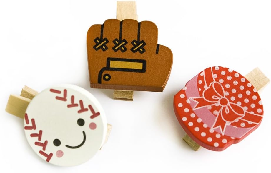 Blancho Ornament [Colorful Life-B] - Wooden Clips/Wooden Clamps/Mini Clips