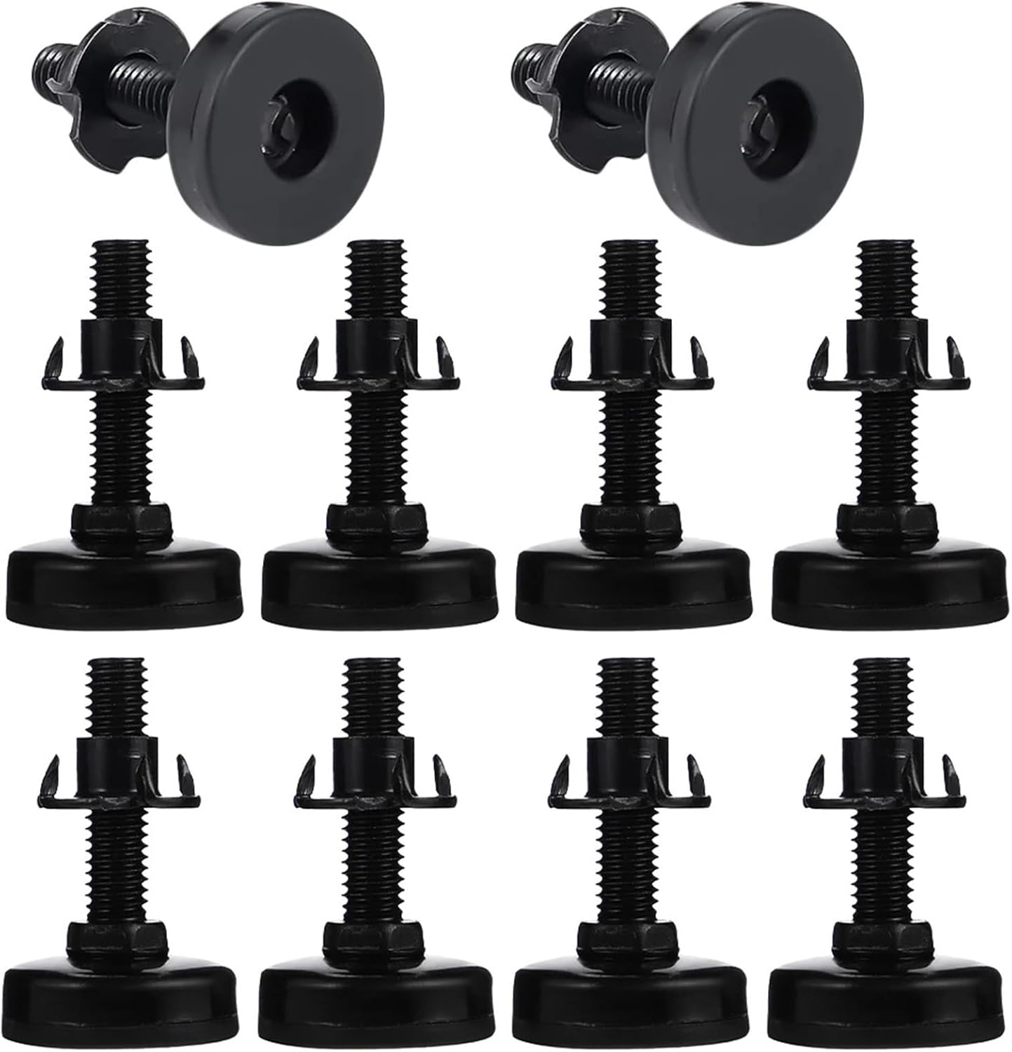10pcs Furniture Feet Support Leveling Screws Leg Extenders 2.16X1.34X1.34in