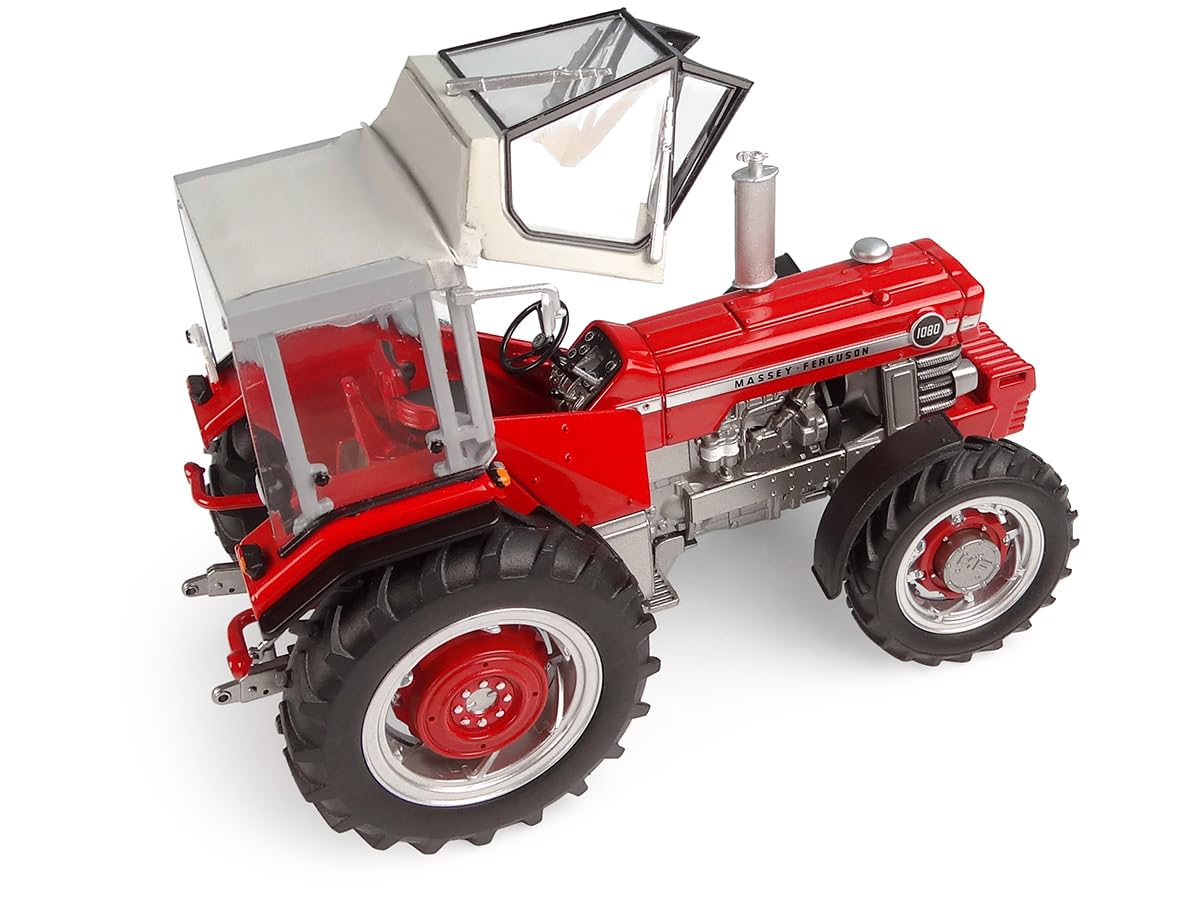 Universal Hobbies Trattore Miniatura Massey Ferguson 1080 con Cabina Peko - Scala 1/32°