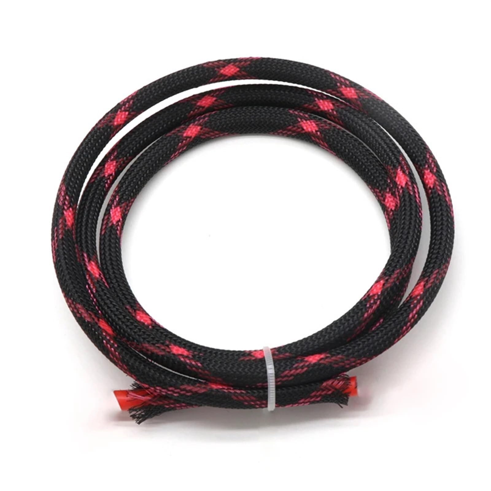 Guaina Cavi 1/10M 2 4 6 8 10 12 14 16 18 20 25 30 40mm Guaina espandibile intrecciata ad alta densità protettiva in nylon isolata Per la conservazione(Black Pink,40mm,10 Metesr)
