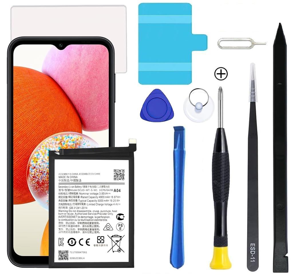 Dymicbit Galaxy A14 Battery,Upgraded New Battery Replacement for Samsung Galaxy SM-A146U SM-A146U1 SM-A146W SM-S146VL SM-A146M with Professional