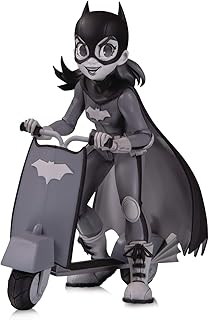 DC Collectibles Artists Alley: Batgirl (Black & White Variant) by Chrissie Zullo Designer Vinyl Figure, Multicolor