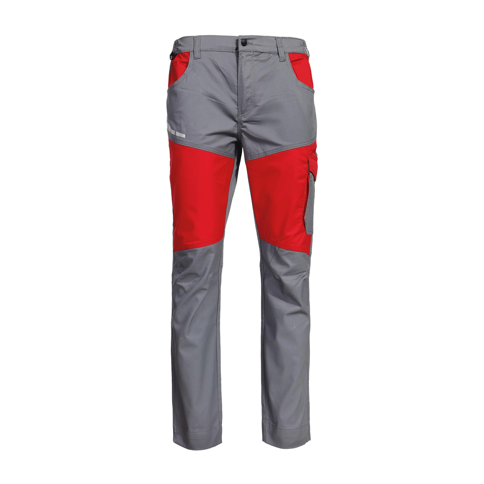 Stenso EOS Pantalon De Travail Homme - Pantalon Cargo Homme avec Deux Poches Avant, Poche Arrière, Poche Cargo, Ceinture Élastique, Fermeture Éclair YKK, Éléments Réfléchissants