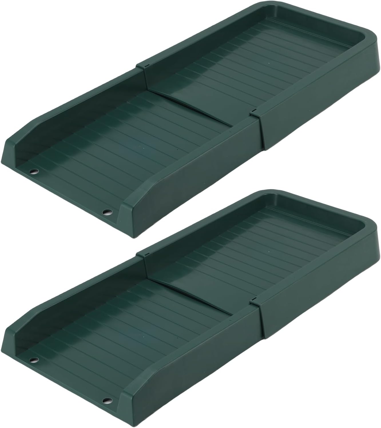 Rain Gutter Downspout Extension: Weather Proof Pp Splash Block for Outdoor Drainage, Prevents Erosion (Green)