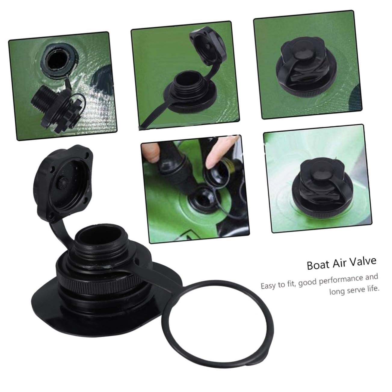 UKCOCO Adattatore Valvola Gonfiabile per Kayak TPU Resistente e Facile Installare Previene Perdite Aria e Durata