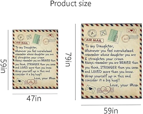 Miniatura 10 de Manta de franela grande con letras "Mom to My Son", súper suave y cálida, adecuada para cumpleaños y aniversarios, como regalo para cama, sofá,