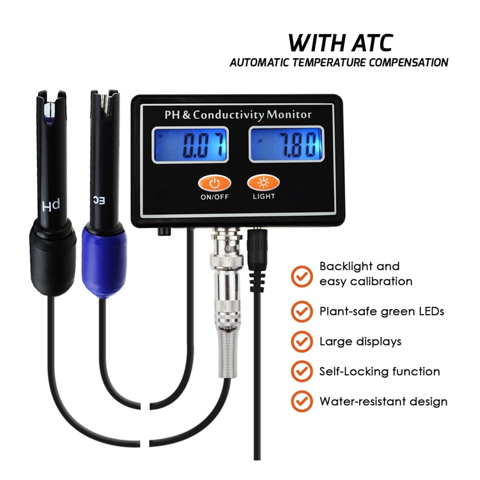 Medidor De PH, Monitor De Conductividad CE, Medidor De Agua, Monitoreo Continuo En Tiempo Real, Sonda De Pared
