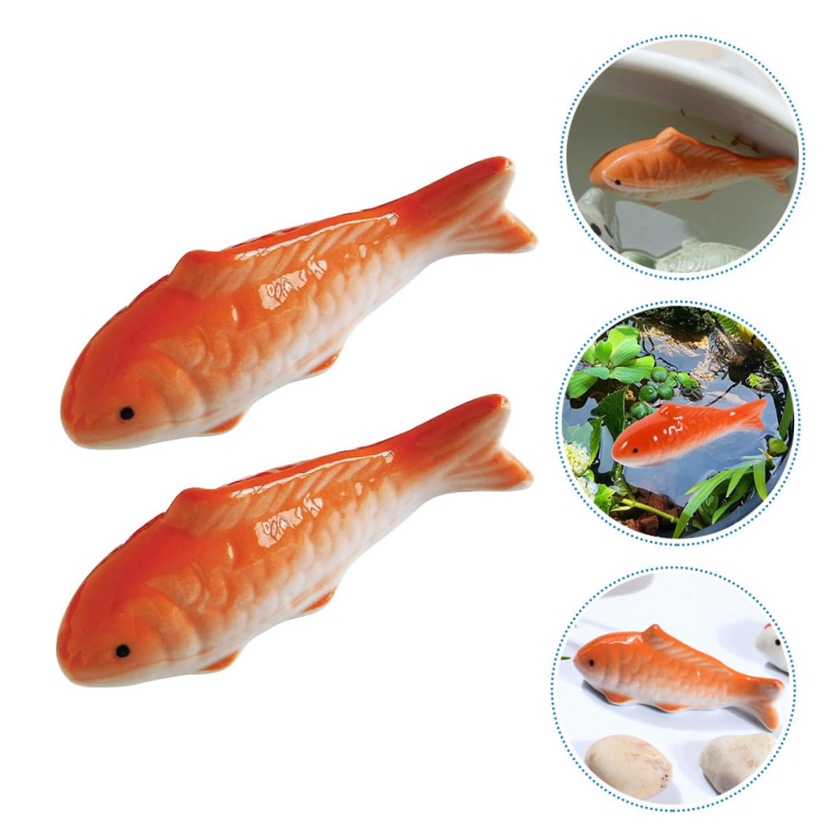 ABOOFAN Lot De 5 Décorations Daquarium sous-Marines Adorables Figurines De Poisson 2 Pièces X 5