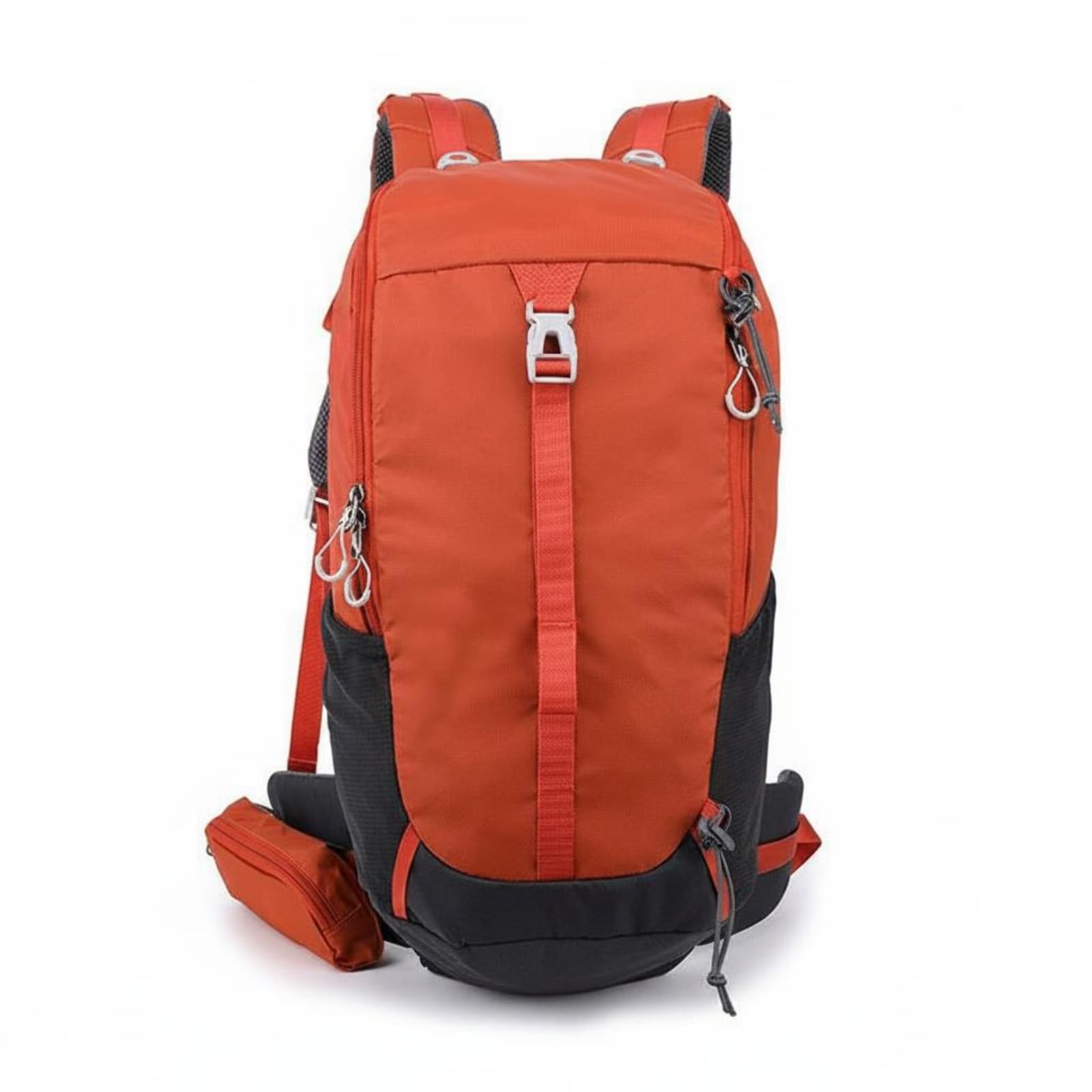 APIRILY Hiking Backpack Lightweight Trekking Backpack Reinforced Stitching Mountaineering Rucksack for Mountain Climbing, Travel, Orange-picture-11