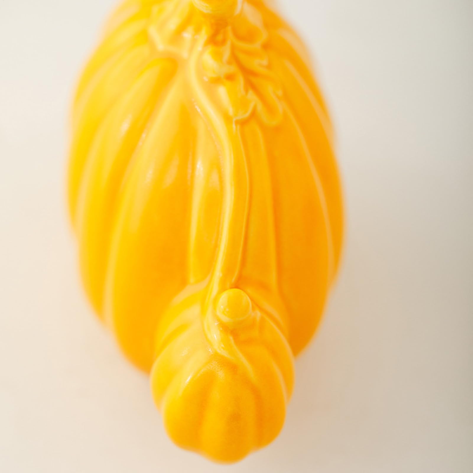 Décor De Citrouille En Céramique Blanche - 16x10x12,5 Cm - Pour Automne, Halloween, Maison - Personnalisable Et Robuste
