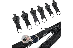 Fix a Zipper Instantly with Our 6Pcs Black Zip Puller Kit