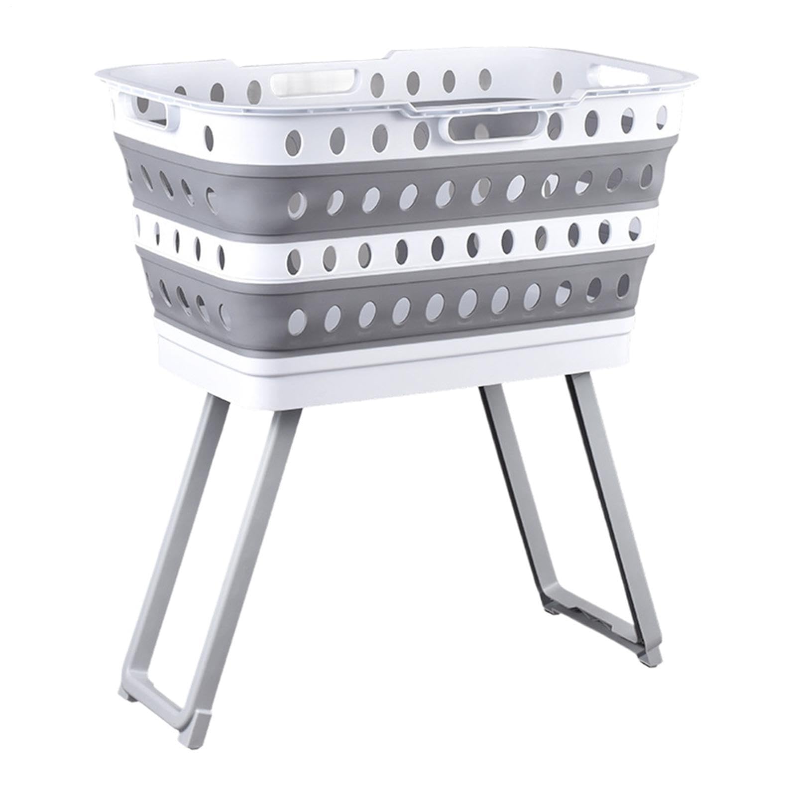 Cestos de Lavandería Cesto de Lavandería Multifuncional Plegable con Patas | Cesta para Ropa Sucia para Baño Universitario Dormitorio Guardería Ropa Interior Lavadero Armario Exterior