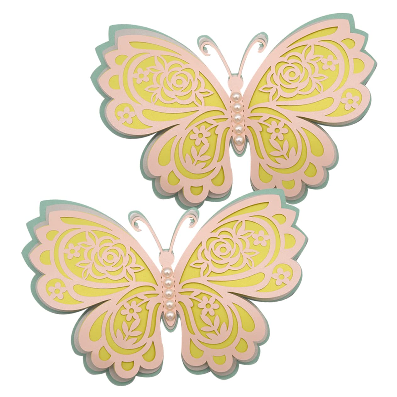 Abaodam 6stücke Schmetterlings Wandaufkleber Mit Perlen Dekorative Wanddeko Für Wohnzimmer Schlafzimmer Und Feiern Lebensnahe Schmetterlingsstickers Für Stilvolle Raumgestaltung