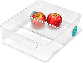 Joseph Joseph FridgeStore XL Fridge Storage Drawer Caddy – Extra-Large Organizer with Handle and Wheels for Easy Access, BPA-Free