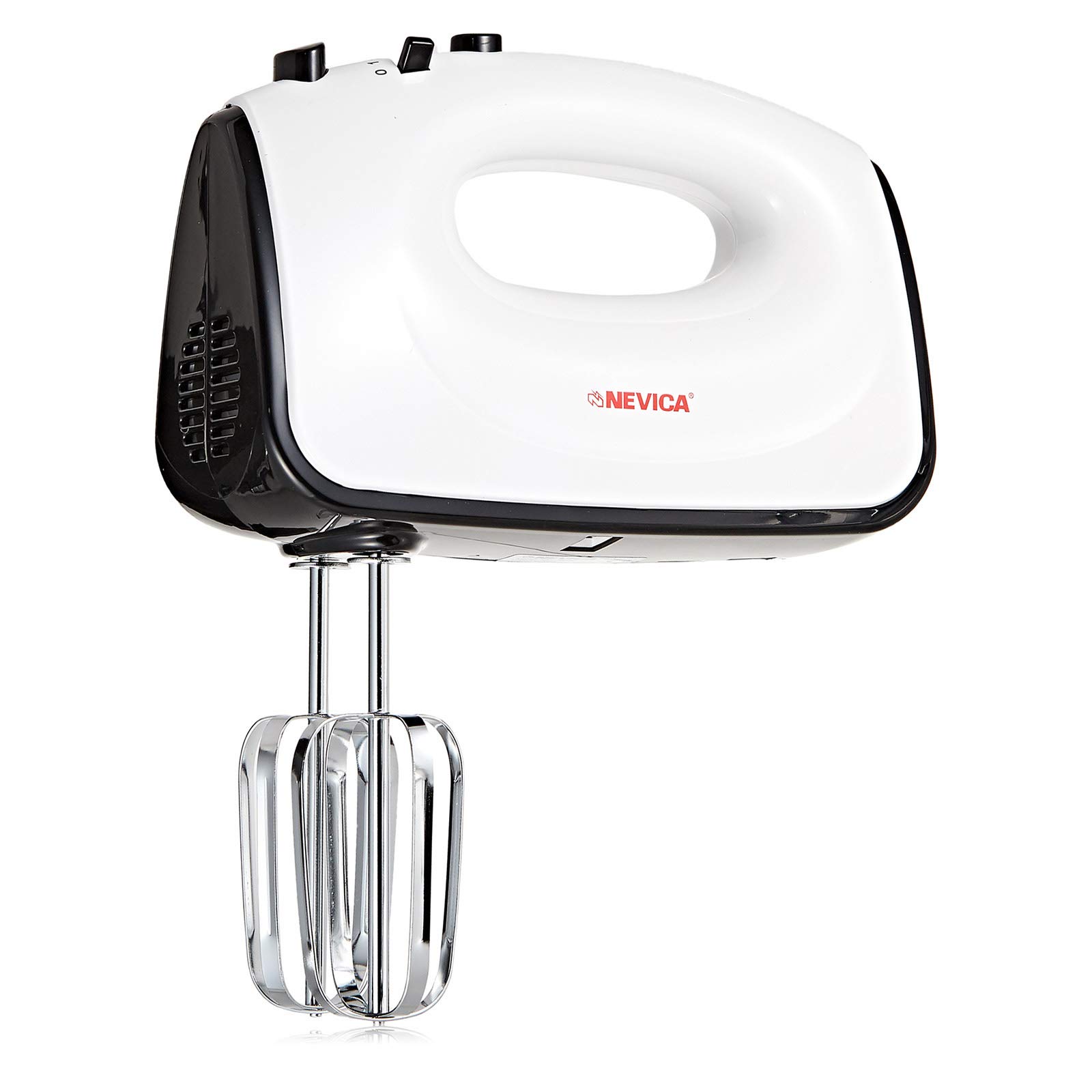 NEVICAHand Mixer, Power 300W, 5 Speed with Turbo, Beater & Dough Hook White NV-158HM