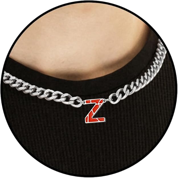Basketball Necklaces for Boys Stainless Steel Initial Necklace with Letter A-Z 6.5mm Cuban Chain Adjustable Gifts for Men Boys 16+2 Inches