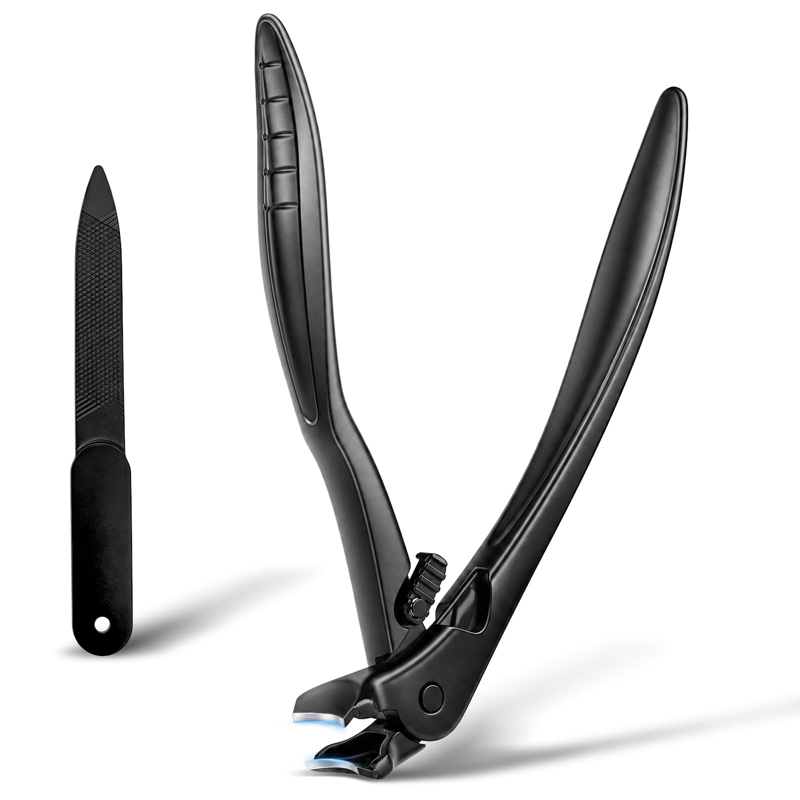 Toenail Fingernail Clippers, Long Handle Angled Head Wide Jaw, Senior