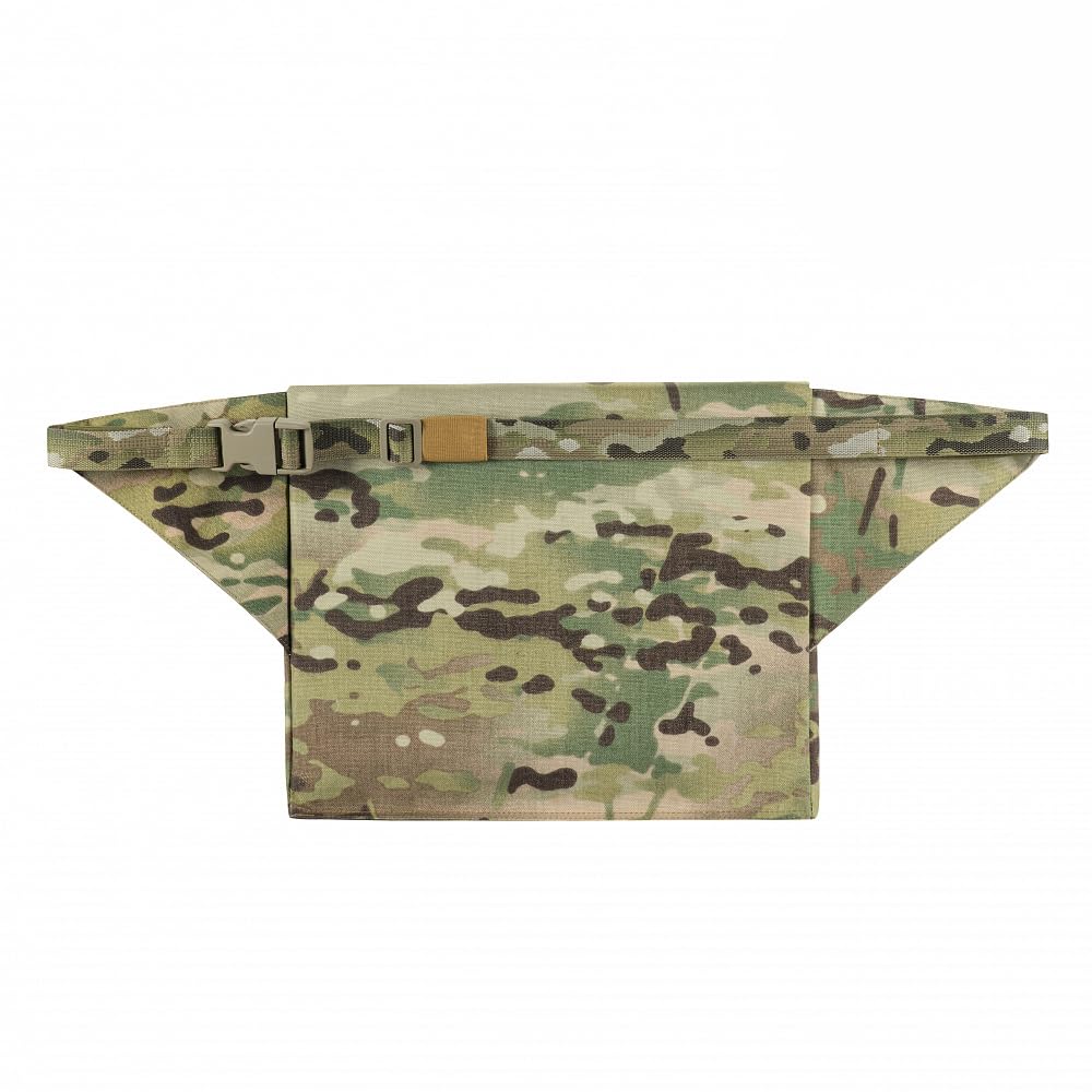 M-Tac Sitzmatte mit Gurt 24x36 cm – Isolierende Outdoor-Sitzunterlage aus Cordura 1000D mit 35 mm Polsterung, Befestigung am Gürtel mit Fastex-Schnalle – ideal für Wandern, Multicam