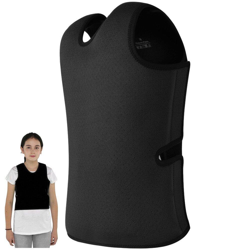 Lpitoy Black Sensory Vest Weighted Vest Low-Pressure Comfort For Kids Teens Autism Hyperactivity Mood Processing Disorder