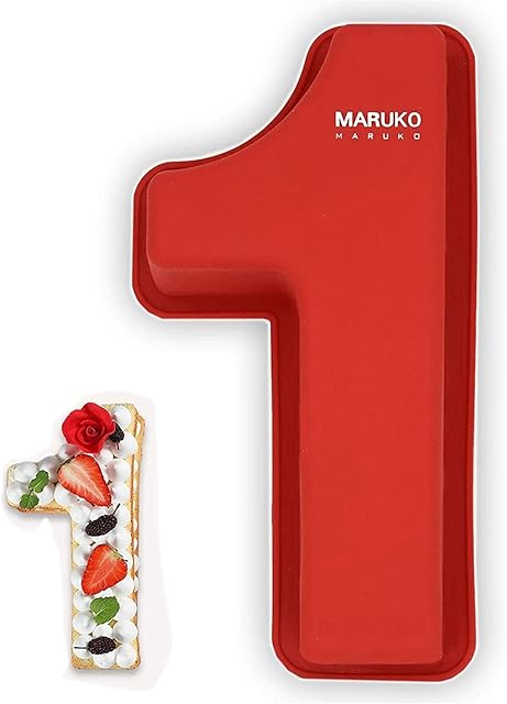 Number Cake Tins Silicone, Number 1 Cake Tin Mould, 10 inch 3D Large Silicone Number Cake Moulds, Baking Pans for Birthday and Anniversary, BPA Free, Non-Stick