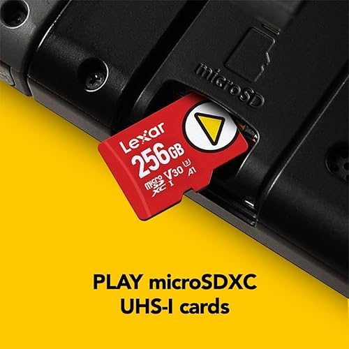Miniatura 2 de Lexar PLAY Tarjeta microSDXC UHS-I de 256GB, hasta 150MBs de lectura, compatible con Nintendo-Switch, dispositivos de juego portátiles, teléfonos