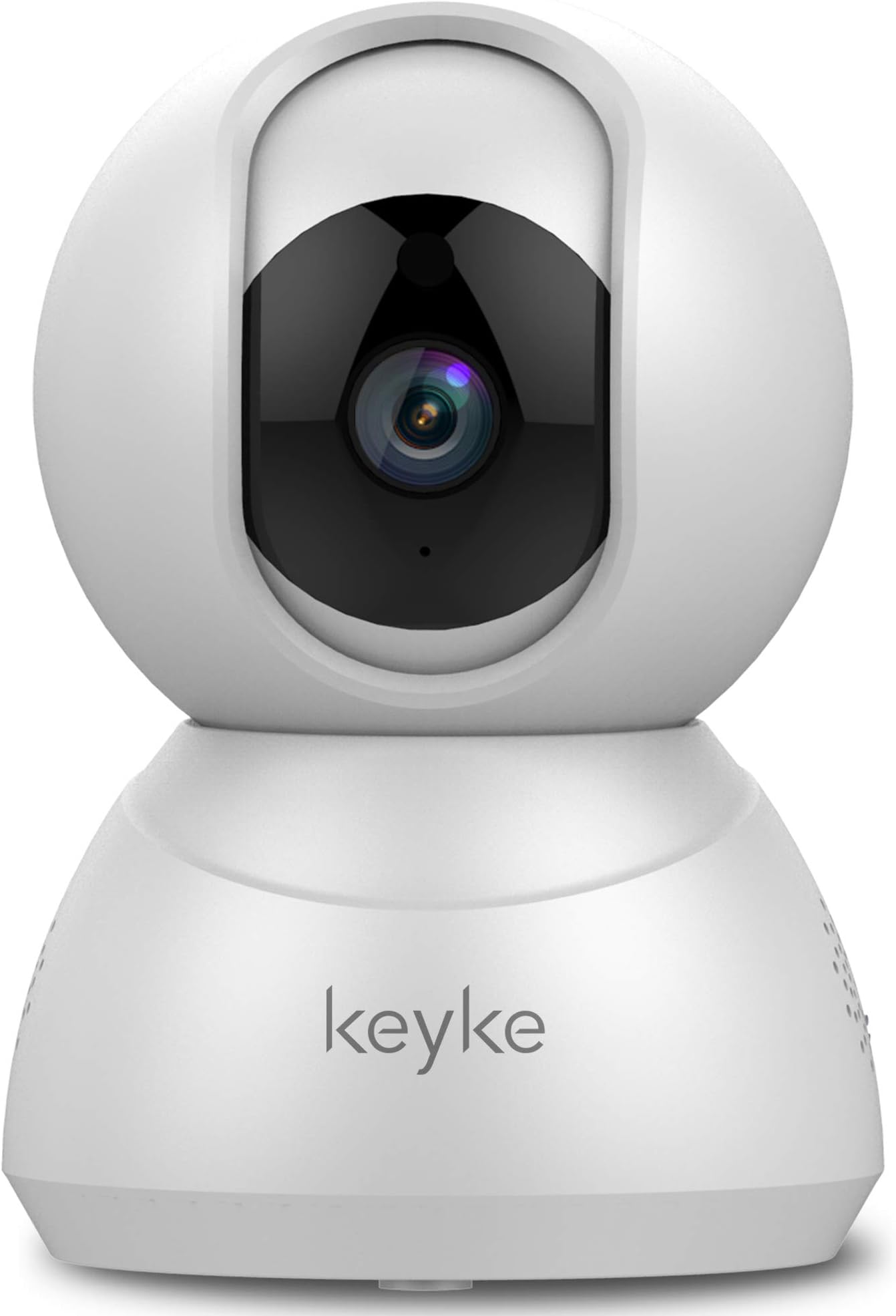 Keyke Dome Camera 1080p, Home Security Camera with Wifi Connection, Night Vision, Pan Tilt Control, Two-way Talk, Motion Detection & Tracking, Cloud Service Available - iOS/Android App