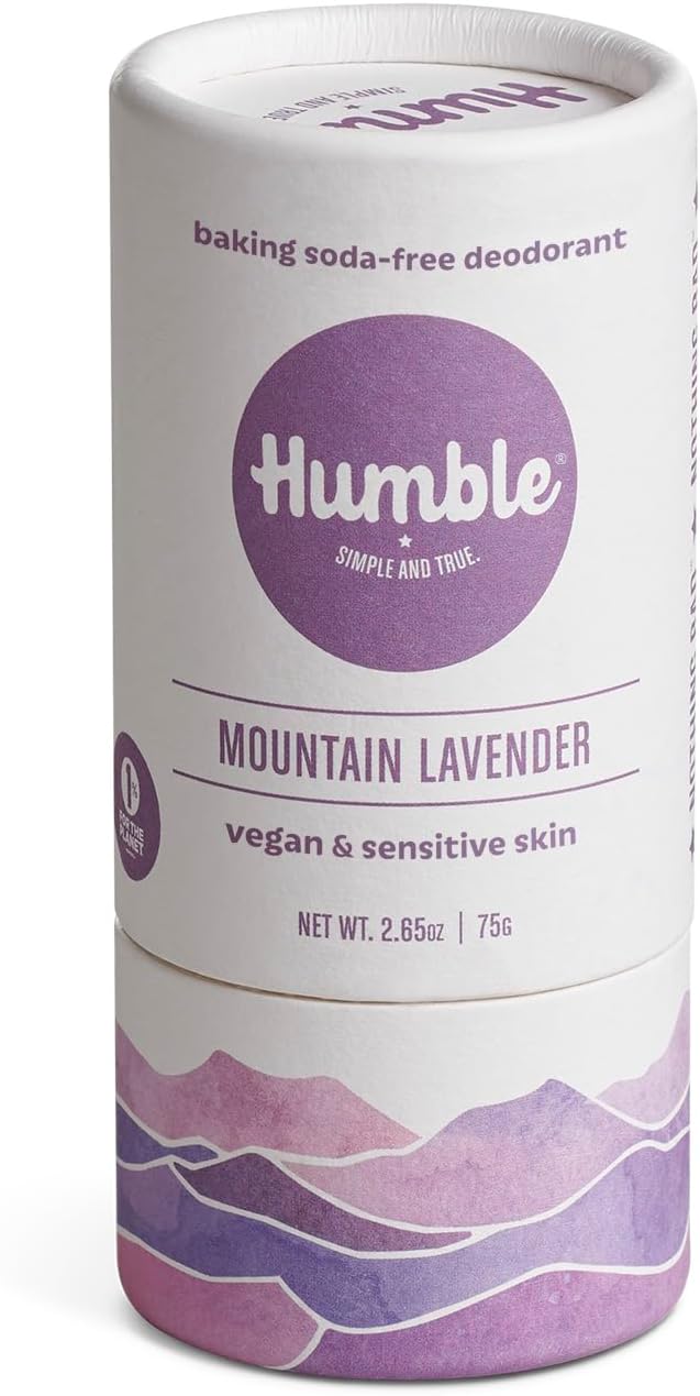 HUMBLE SIMPLE AND TRUE. (Mountain Lavender) - Br s Vegan Sensitive Skin Mountain Lavender Paperboard Deodorant